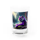Motidukiの 紫色なトラ Water Glass :front