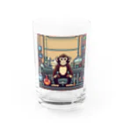 fashionartistarの実験をしているサル Water Glass :front