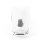 K-chanzのにゃんこグレー Water Glass :front