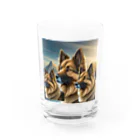 DREAMHOUSEのジャーマンシェパード Water Glass :front