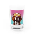 AQUAMETAVERSEのサングラスをかけた、かわいい犬 Marsa 106 Water Glass :front