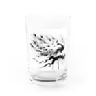 pimo244の孔雀ジャック Water Glass :front