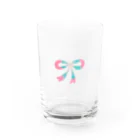 らくがきクレヨンのらくがきリボン Water Glass :front