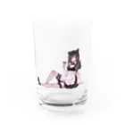 あなたのそばに戦慄をの猫耳戦慄 Water Glass :front