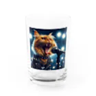 adarahのヘビメタシャウト猫 Water Glass :front