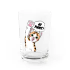 nya-mew（ニャーミュー）のハイタッチ！ニャーちゃん Water Glass :front