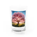 ニコショップの桜の木 Water Glass :front