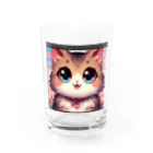 yos-1292583のねこニコばん Water Glass :front