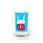 usadarumaのうさだるまのグッズ Water Glass :front