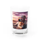 AQUAMETAVERSEのサングラスをかけた、かわいい犬 Marsa 106 Water Glass :front