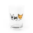 わんこと田舎暮らしのせいぞろい Water Glass :front