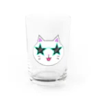 2D&3D「H.S」Storeのちょいパリピにゃんこ Water Glass :front