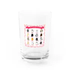 そぼろのプリント屋さんのキャットカラーガイド（ねこ図鑑） Water Glass :front