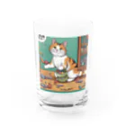 syuvaの遊んでるにゃんこ Water Glass :front