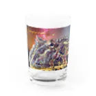 るなるなのCeratophrys ornata  ベルツノガエル Water Glass :front