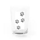 chyoko_chyokoの猫の足跡🐾 Water Glass :front