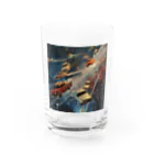 MistyStarkの宇宙を飛び交う車たち Water Glass :front