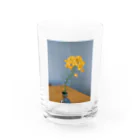 イエローローズのほっくり菜の花 Water Glass :front