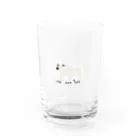 310Bのしろくまどん Water Glass :front