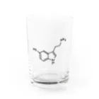 シンプルなケミカルたち。の精神安定 セロトニン（ブラック）Serotonin（Black） Water Glass :front