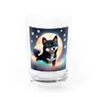 booska810のかわいい黒柴ちゃん Water Glass :front