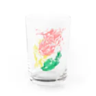 ヒヨドリ派のFake rabbit image Water Glass :front