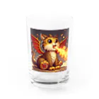 nekodoragonの火噴き猫ドラゴン グラス前面