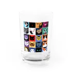 PAC (ポップアートキャット）のPAC (ポップアートキャット) Water Glass :front