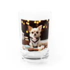 チワワ愛好家ショップの🎀チワワの幸せな一吠え🐕💓 - 心温まる家族の物語 Water Glass :front