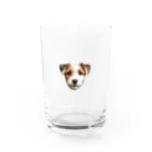 jackrussellvibes___のジャックラッセルテリアのアイテム Water Glass :front