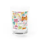 F2 Cat Design Shopのbeloved cats 002 Water Glass :front