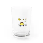 愛と幸せの魔法使いの月夜に駆けるプリン Water Glass :front