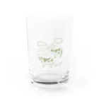 あかりの眠い牛くん Water Glass :front