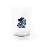 MYoshiの和柄　カバ④ Water Glass :front