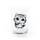 yumekauのニャンパンチ Water Glass :front