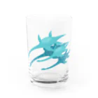 ひぐのエラスモサウルスの親子 Water Glass :front