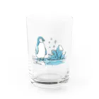 Green__teaのペンギンと氷塊 Water Glass :front