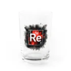 science closet（科学×ファッション）の元素シリーズ　~レニウム Re~ Water Glass :front