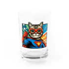 北摂のひとのスーパー猫 Water Glass :front