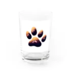 ニャン丸の猫の肉球ニャンポイント Water Glass :front