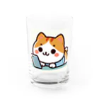 ロボなねこちゃんのスマホ中毒だにゃあ Water Glass :front