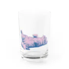 sansamのねこごろり Water Glass :front