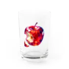 アップルの店のリンゴを一口齧ったら、真っ赤 Water Glass :front