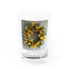 AQUAMETAVERSEのミモザの花をりース　なでしこ1478 Water Glass :front