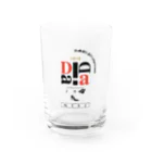 No.30_DesignWorks typographyのDadaism art Typography Design Water Glass :front