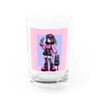 蒲田　次郎のピクセルピンモンガール2 Water Glass :front