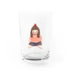 平和がいちばん屋さん（作：のんたこちゅ）の粘土になったのんたこちゅ Water Glass :front