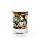 Jindyblogの働いたら負け（充実） Water Glass :front