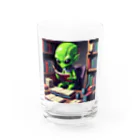 エイリアンストアの勉強する宇宙人 Water Glass :front