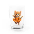 ハッピー・ディライト・ストアのバレリーナ子猫 グラス前面